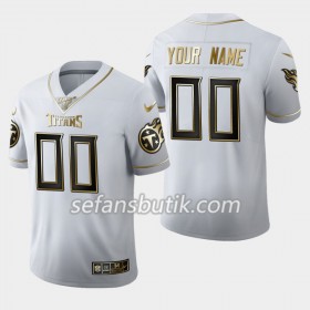 Tennessee Titans Tröjor Custom Nike Vit Golden Edition 100th - Herr